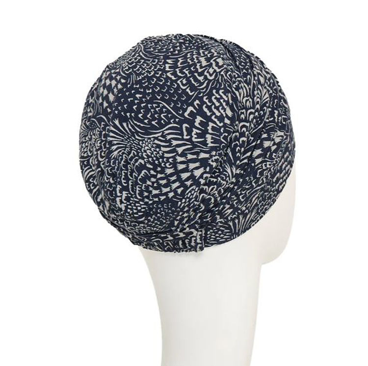 Mynd Christine - Yoga Turban printed - Floating Navy