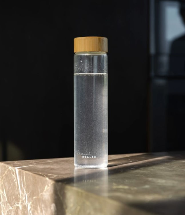 Mynd Radiant Health vatnsflaska úr gleri