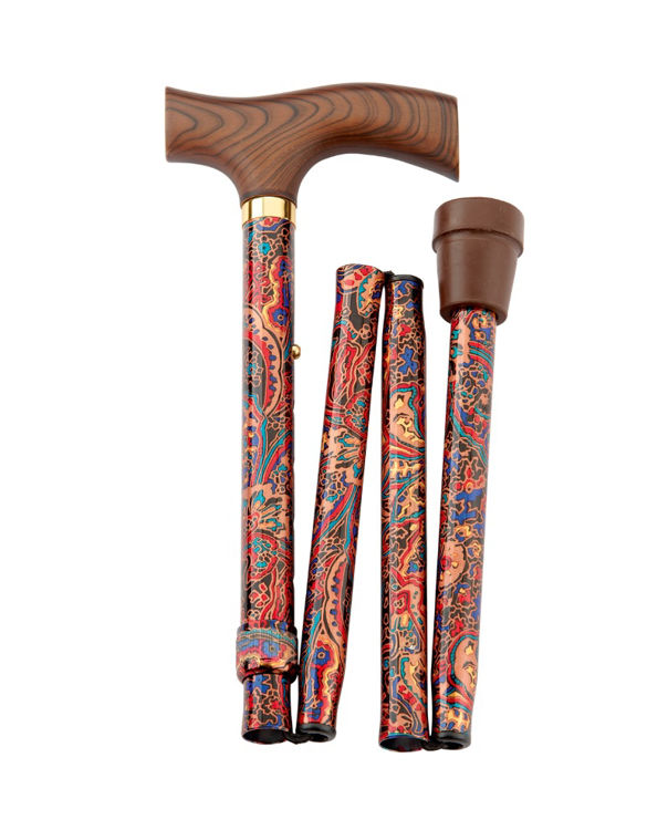 Mynd Samanbrjótanlegur stafur Paisley