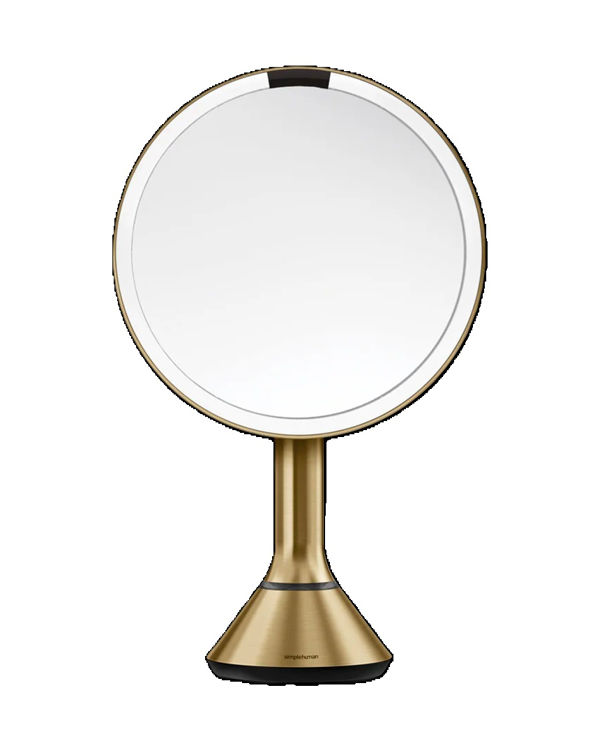 Mynd Simplehuman Brass 20cm snyrtispegill með dimmer