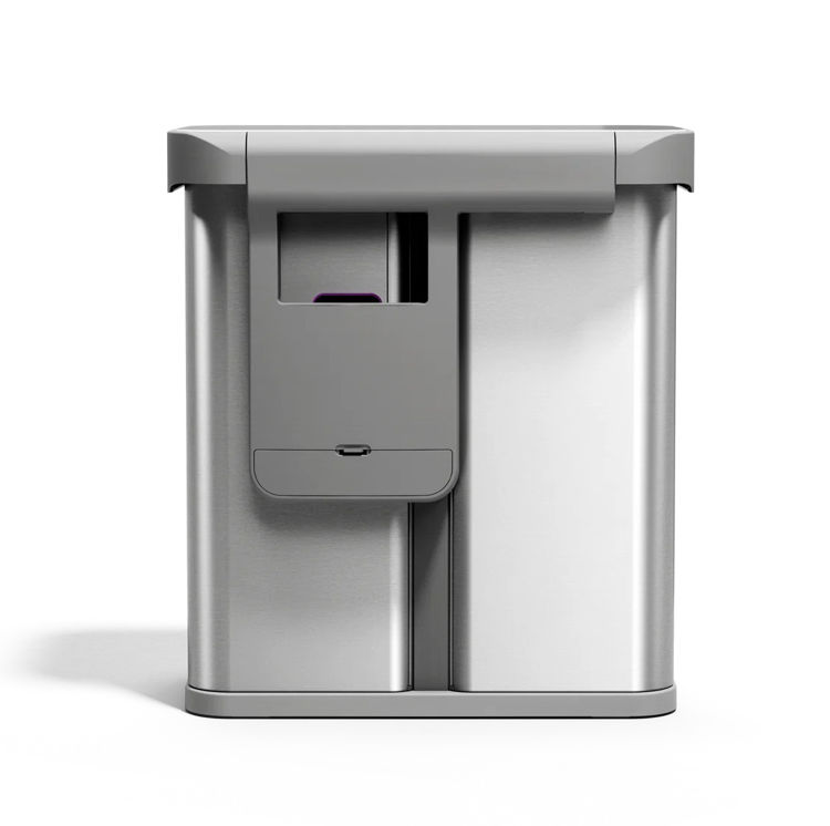 Mynd simplehuman Sensor endurvinnslutunna tvöföld